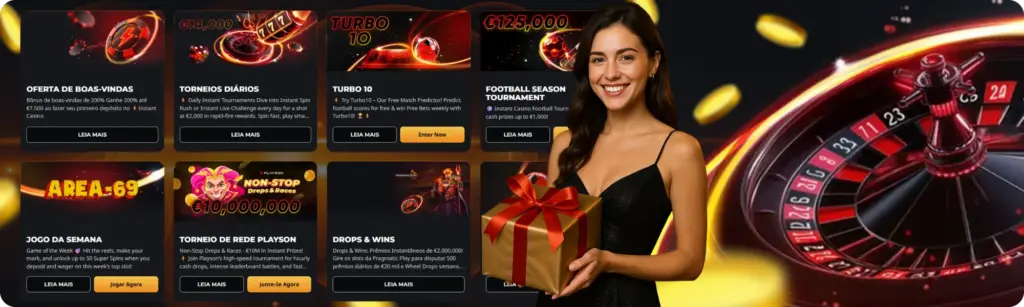 Bónus e promoções semanais