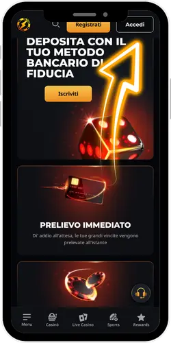Pulsante di accesso Instant Casino
