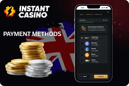 Instant Casino e-wallet option