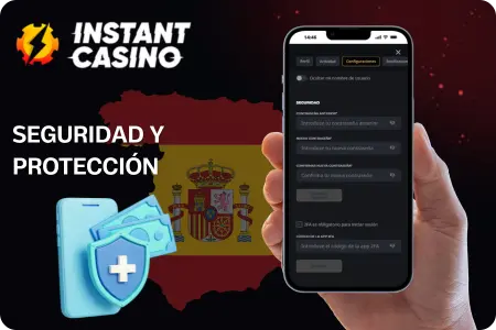 Instant Casino autenticación doble factor