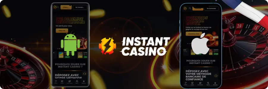 Application officielle Instant Casino
