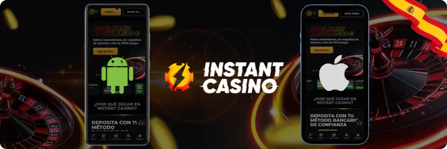 Aplicación oficial de Сasino instantáneo