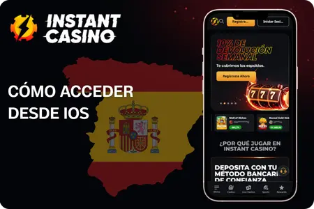 Cómo acceder a la Instant Casino App desde iOS 