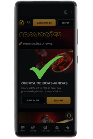 Pronto, adicionou a aplicação do casino à sua tela inicial.