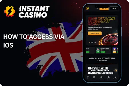 How to access the Instant Casino App from iOS