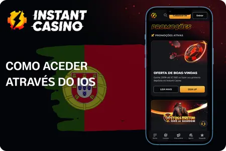 Como aceder à Instant Casino App no iOS
